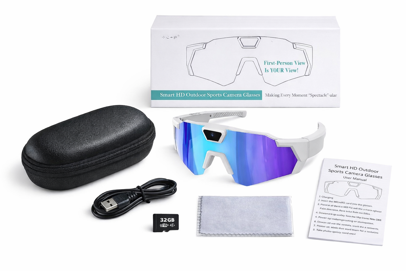 Camera Glasses + Free 32GB SD Card