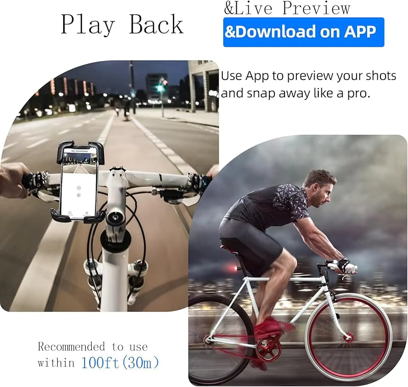4K Mini WiFi Action Clippable Camera