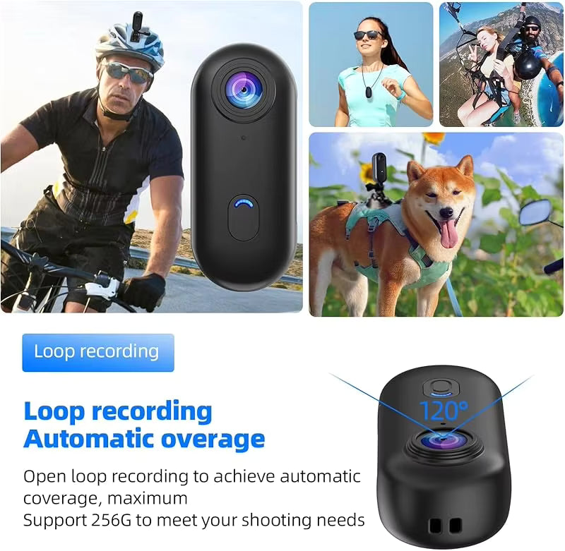 4K Mini WiFi Action Clippable Camera